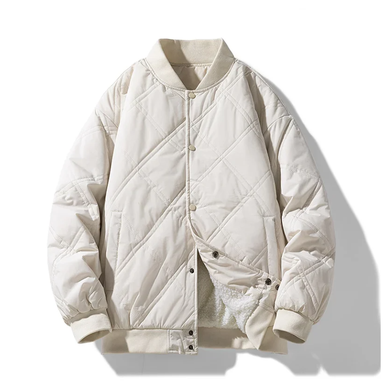 Tilda Women's Quilted Quilted Bomber - flat lay