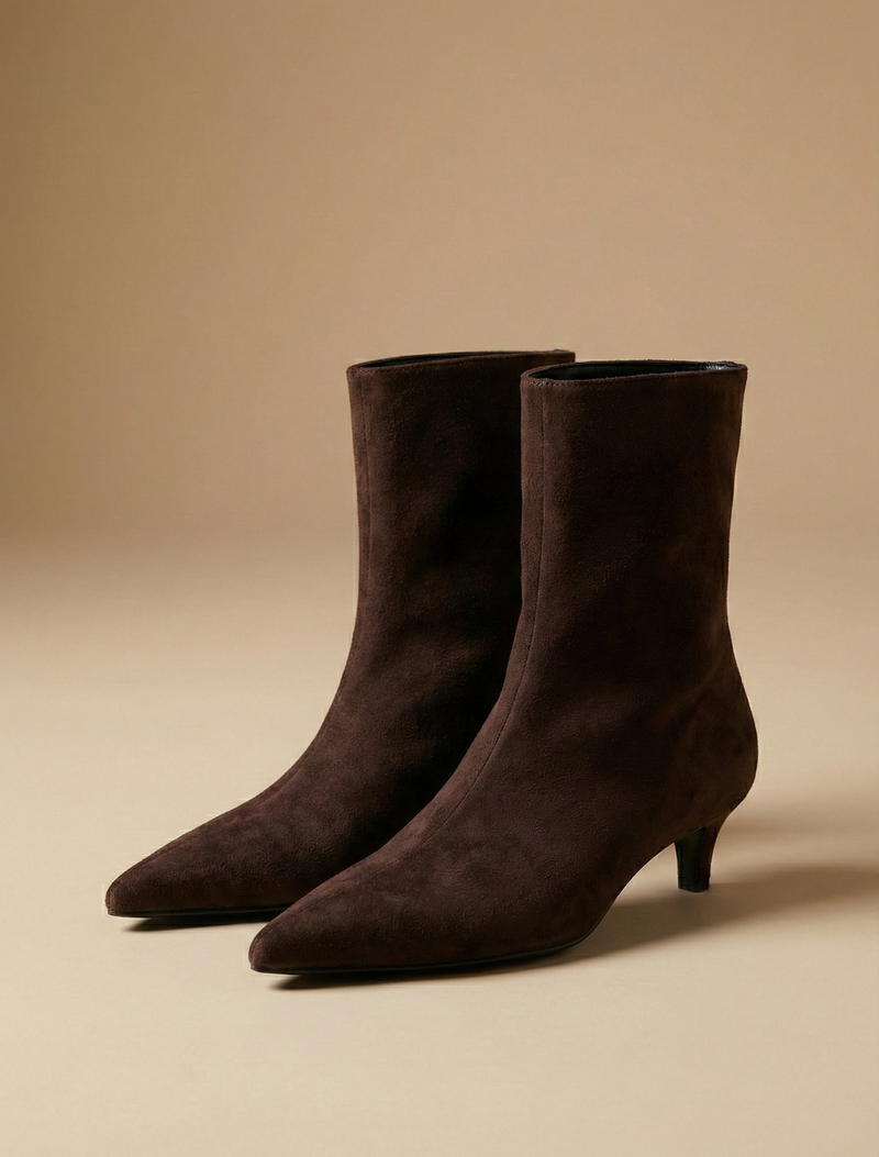Tamsin Women's Ankle Boots - fabric and finish detail