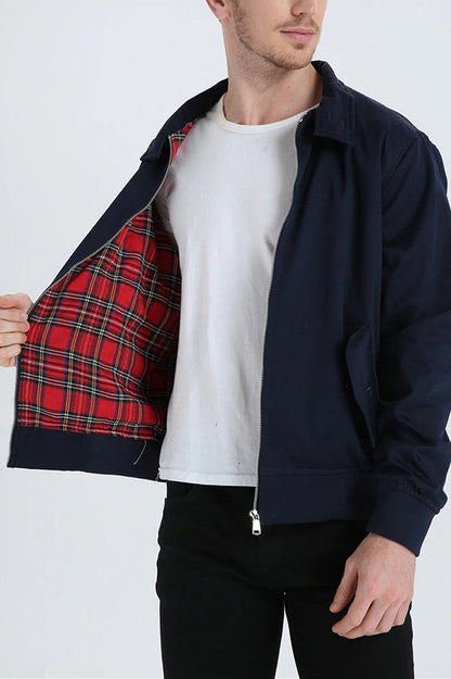 Ezra Men's Plaid Jacket - front view