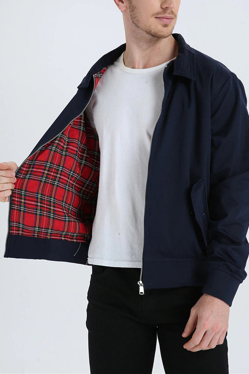 Ezra Men's Plaid Jacket - front view