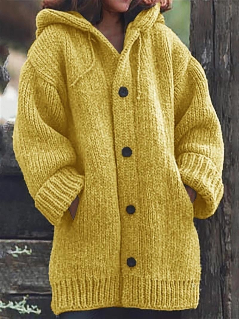 Tamsin Women's Oversized Cardigan | Knit, Hooded