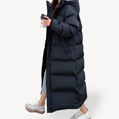 Rowan Women's Oversized Puffer Jacket - fabric and finish detail