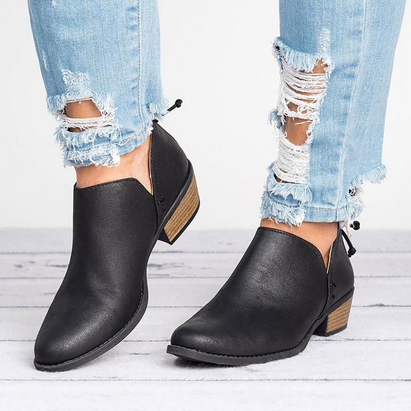 Nell Women's Ankle Boots - styled view