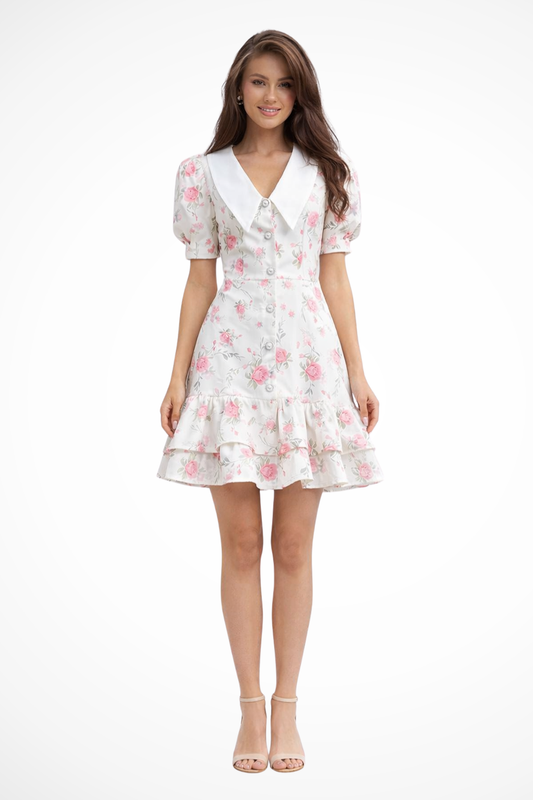 Willa Women's Floral Mini Dress - front view