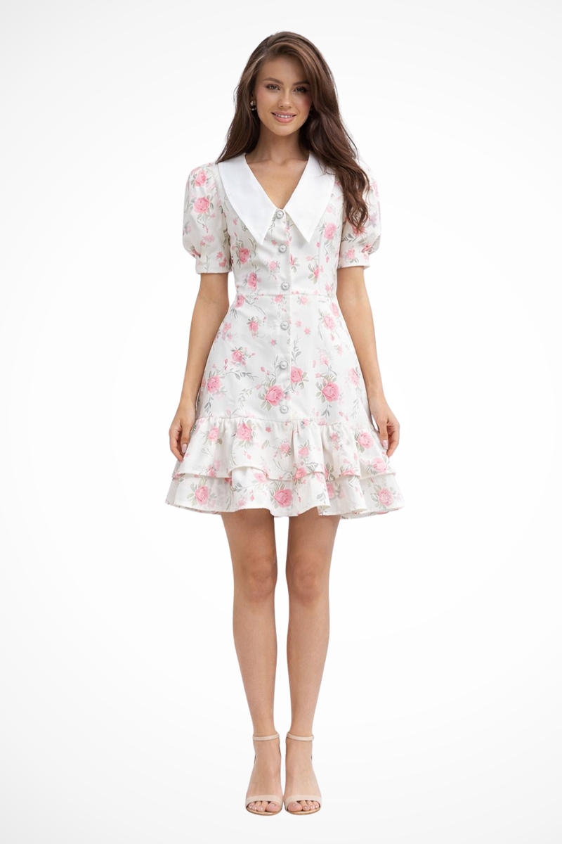 Willa Women's Floral Mini Dress - front view