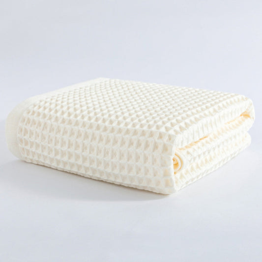 Cotton Waffle Bath Towel | Textured, Quick-Dry