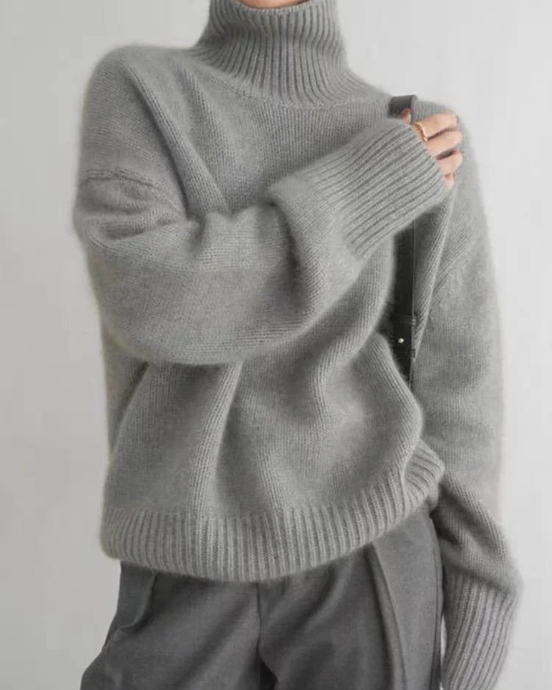Mira Women's Oversized Sweater - styled view