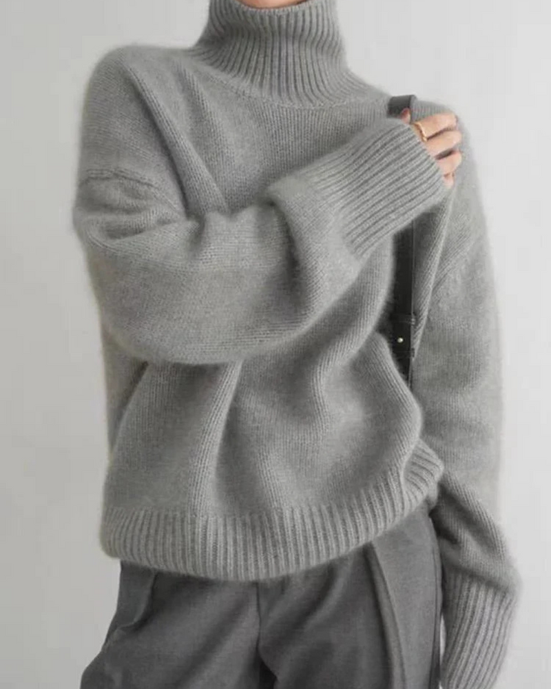 Mira Women's Oversized Sweater - styled view