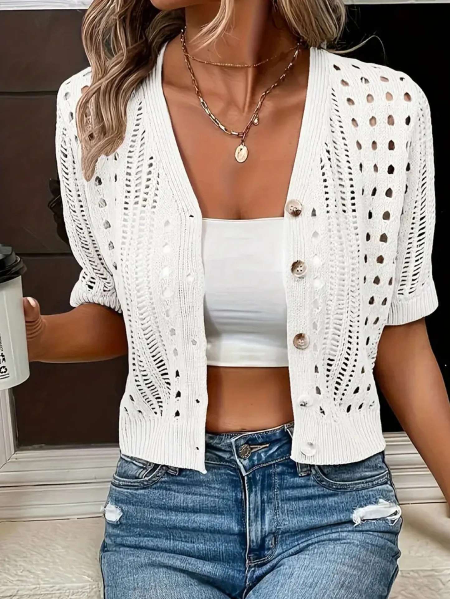 Maren Women's Cardigan - full-length view