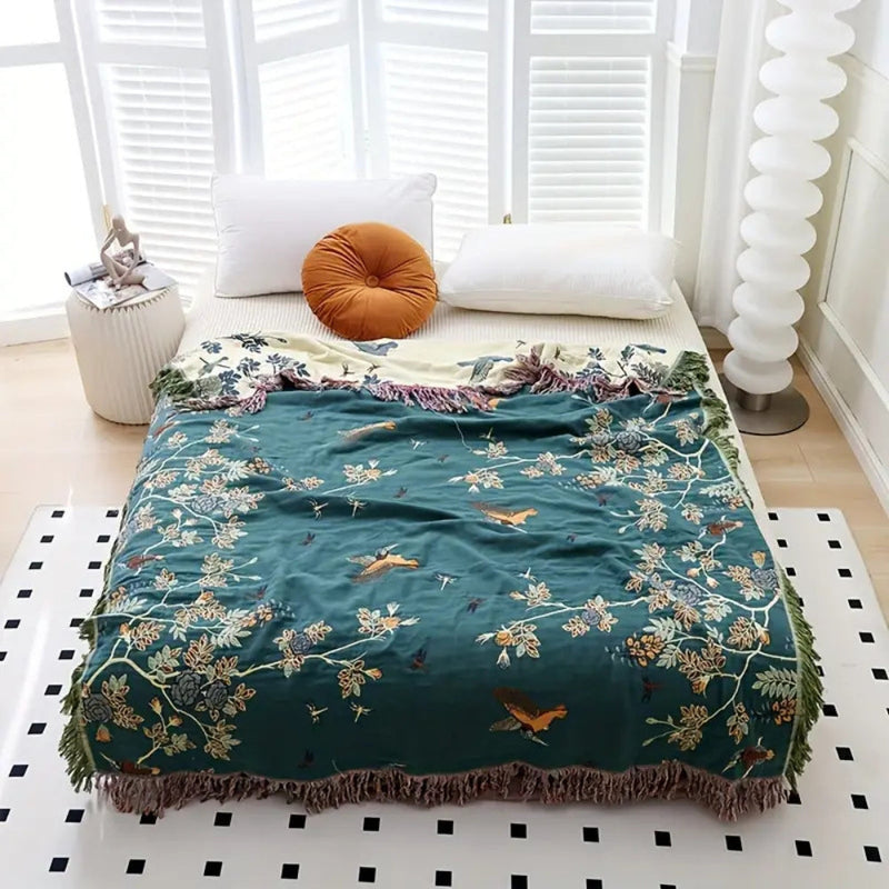 Dune Ornate Multi-Layer Cotton Blanket | Cotton, Year-Round