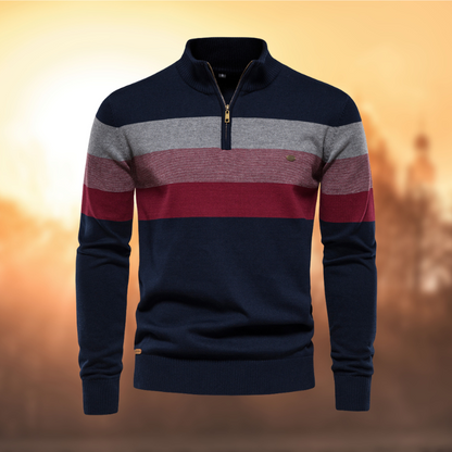 Griffin Men's Striped Sweater - front view