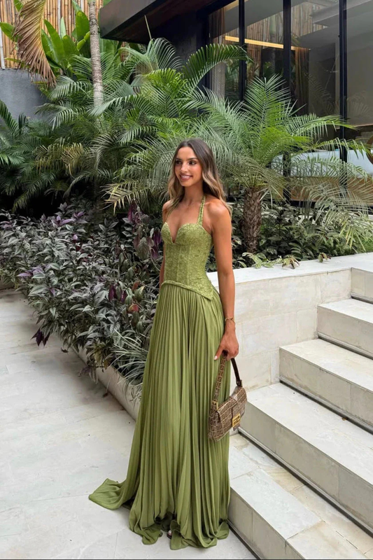 Tilda Women's Pleated Maxi Dress - styled view