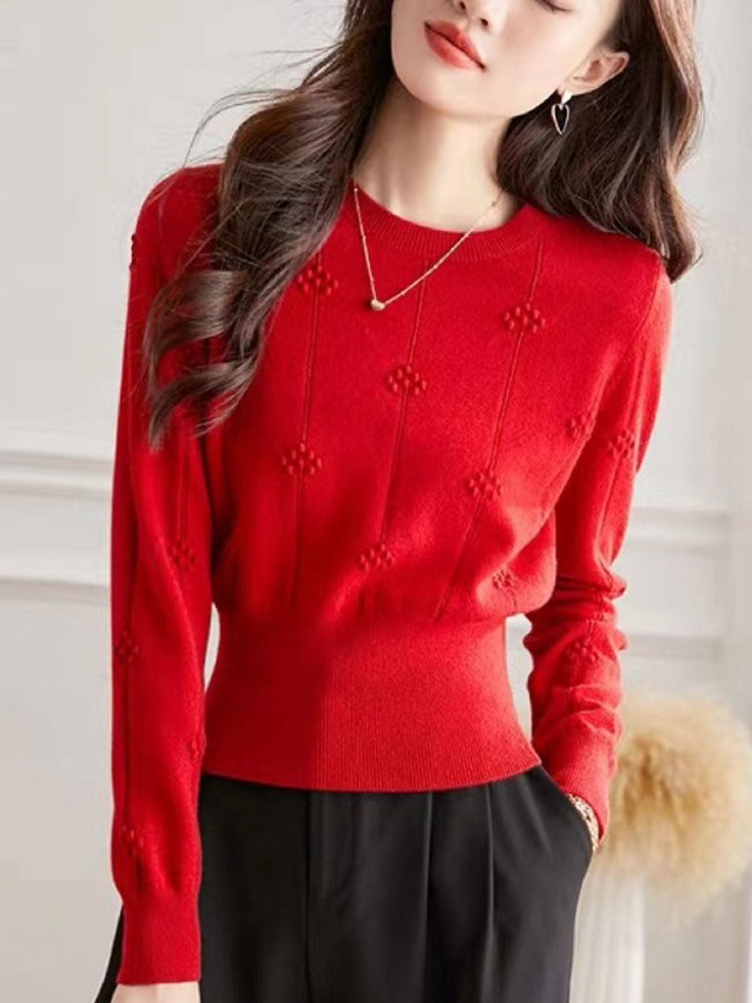 Saskia Women's Sweater - back view