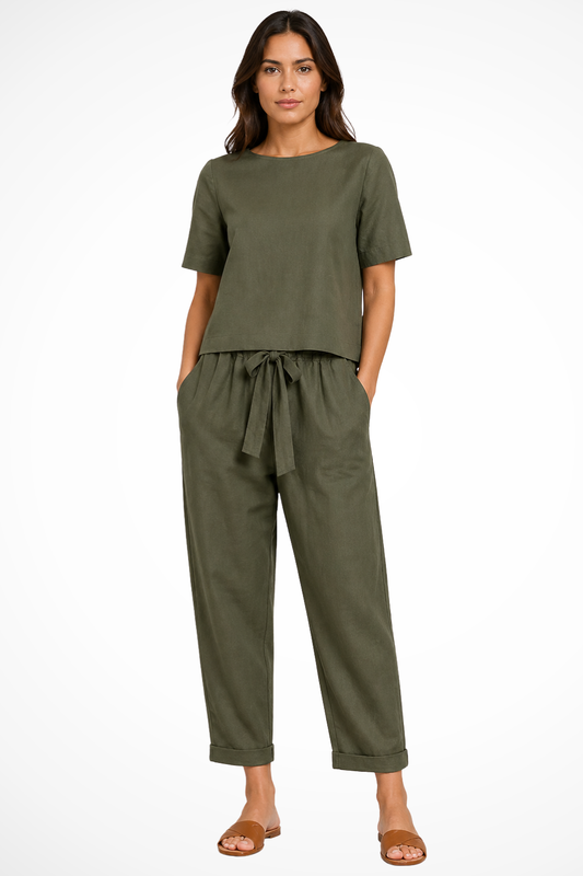 Verity Women's Linen Trousers - front view