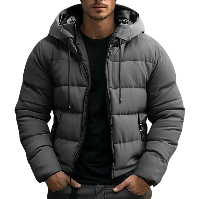 Barnaby Men's Puffer Jacket - styled view