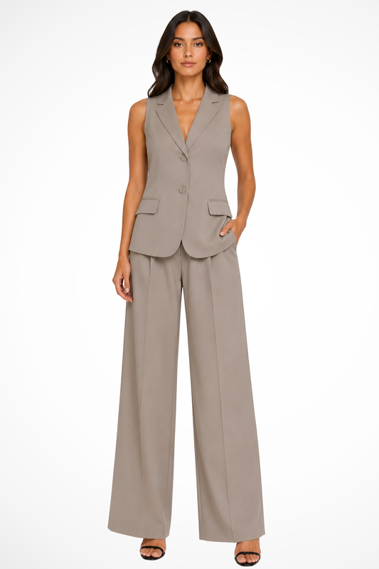 Verity Women's Wide Leg Vest - styled view