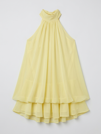 Lila Women's Pleated Mini Dress - shown in use