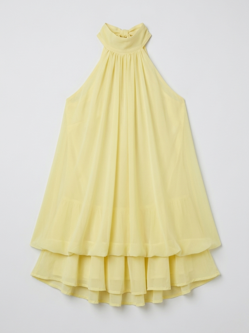 Lila Women's Pleated Mini Dress - shown in use