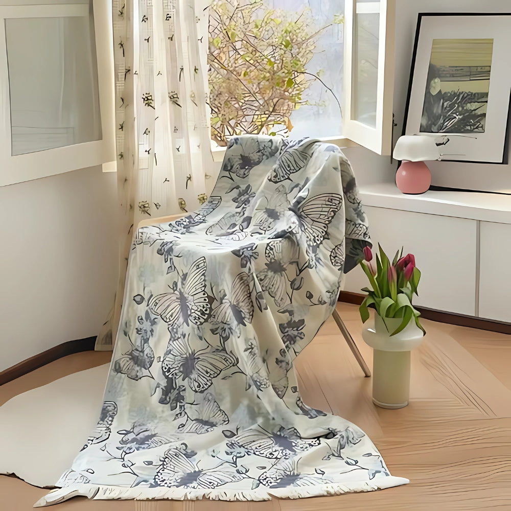Pure Cotton Bath Towel | Patterned, Quick-Dry