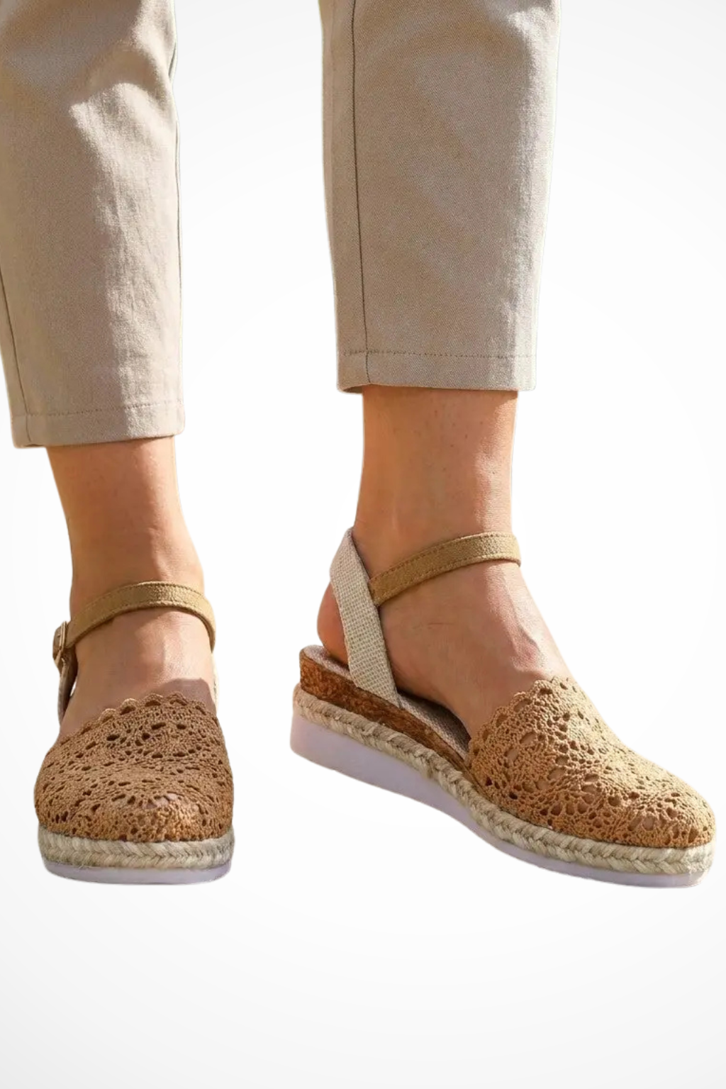 Edith Women's Crochet Espadrilles - back view