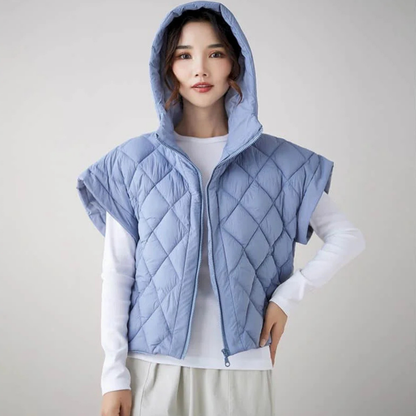 Mabel Women's Quilted Vest - front view