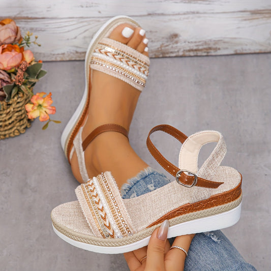 Rosa Women's Platform Espadrilles - styled view