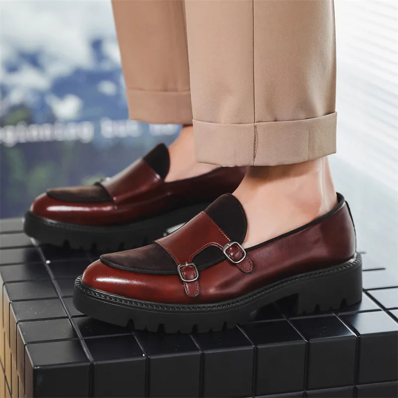 Orson Men's Platform Loafers - full-length view
