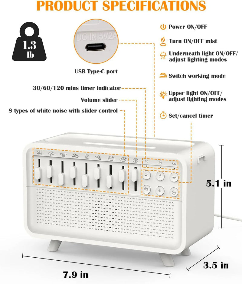 Bay LED Night Light - back view