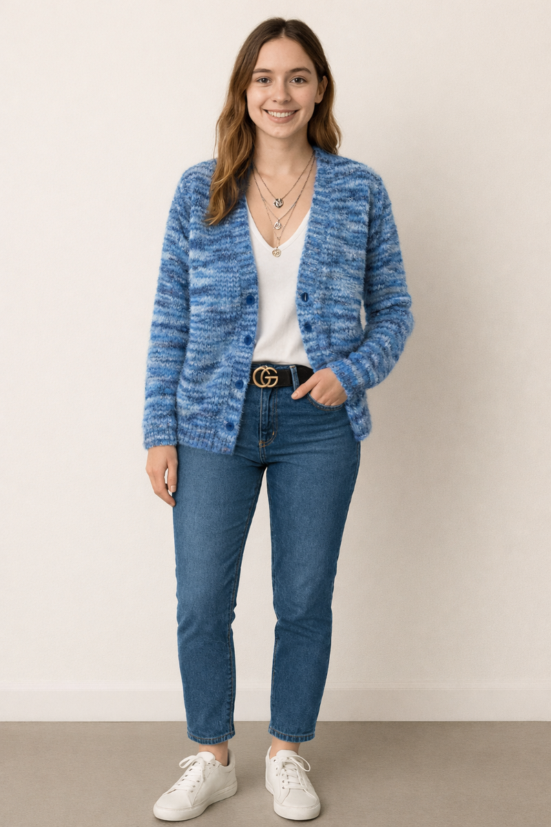 Freya Women's Cardigan - fabric and finish detail