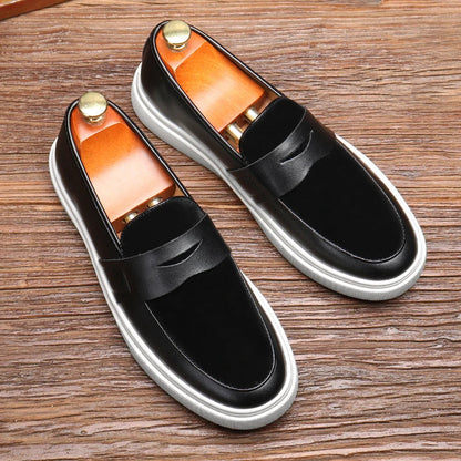 Tamsin Women's Suede Loafers - styled view