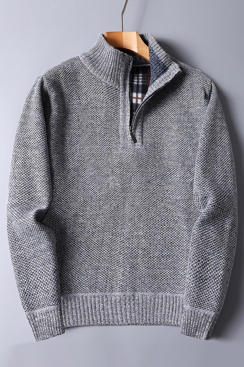 Zane Men's Ribbed Knit Sweater - back view