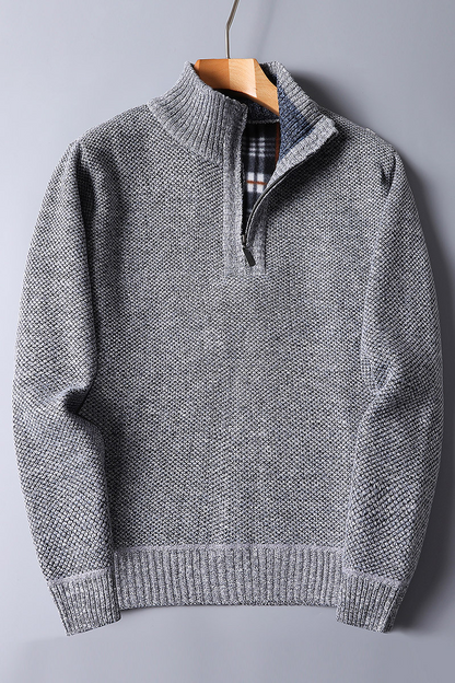 Zane Men's Ribbed Knit Sweater - back view