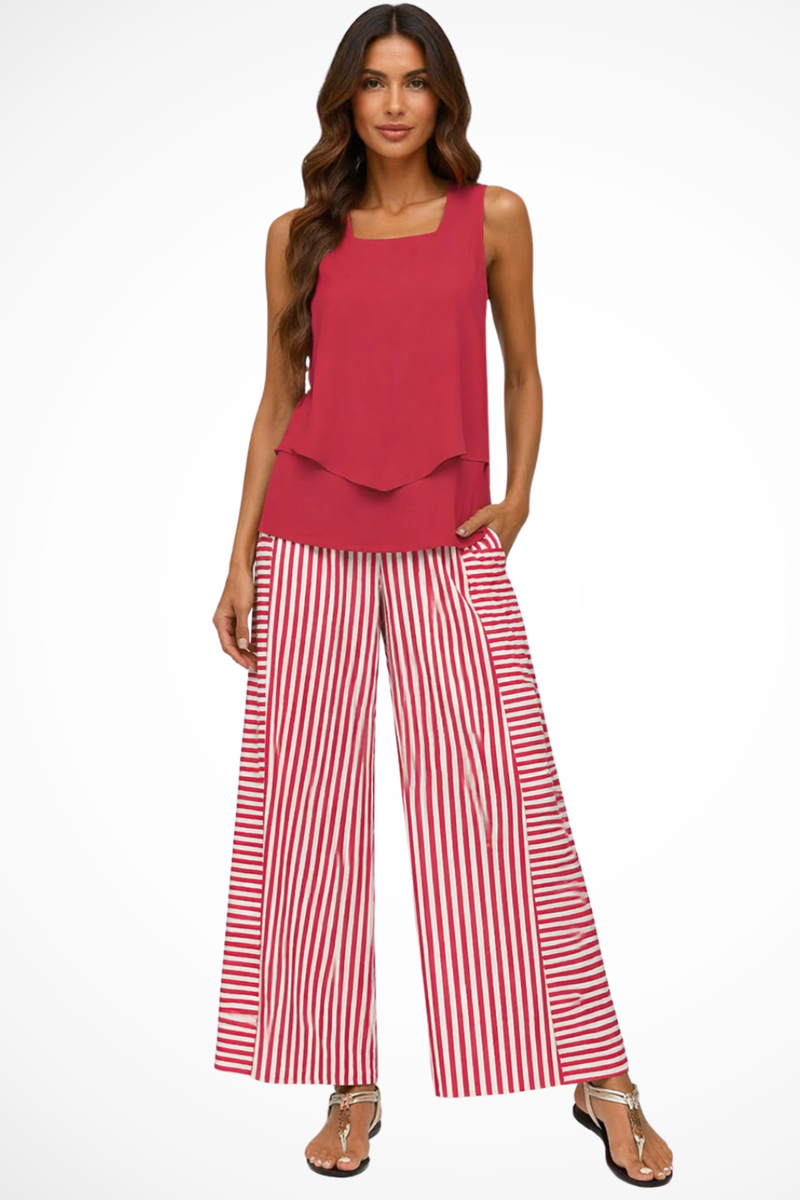 Sophie Women's Wide Leg Trousers - close-up detail