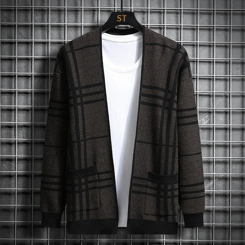 Rosa Women's Plaid Cardigan - back view