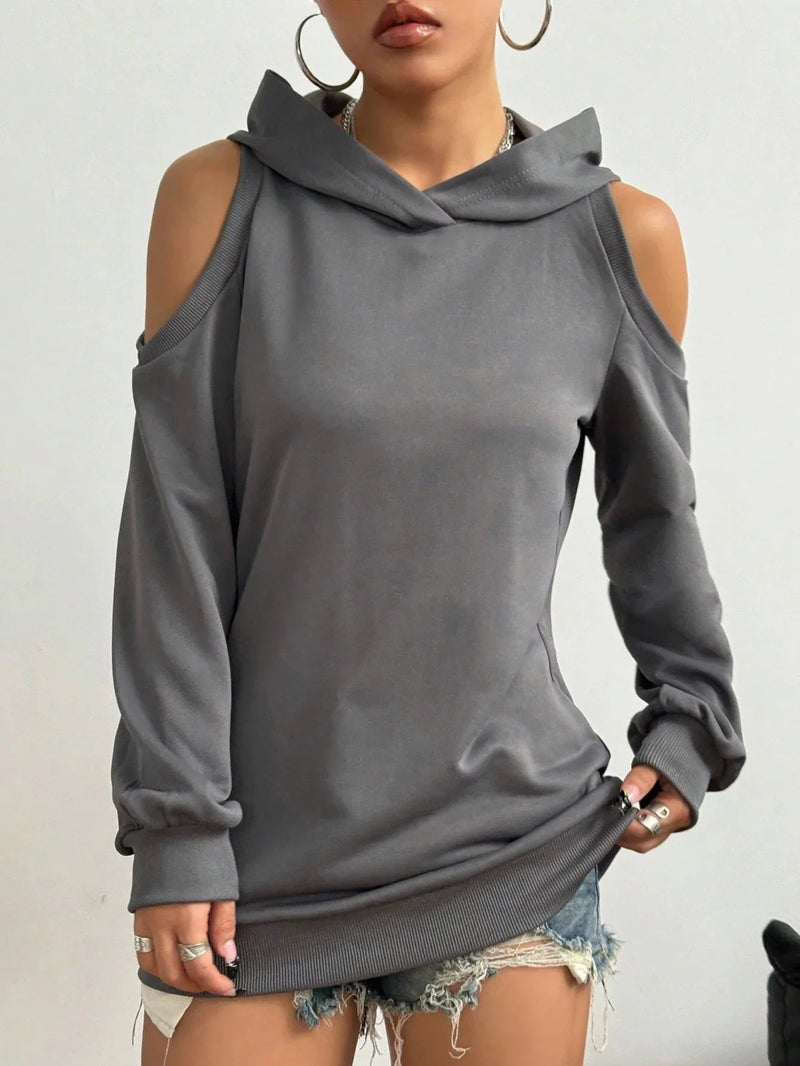 Vienna Women's Hoodie | Off-shoulder