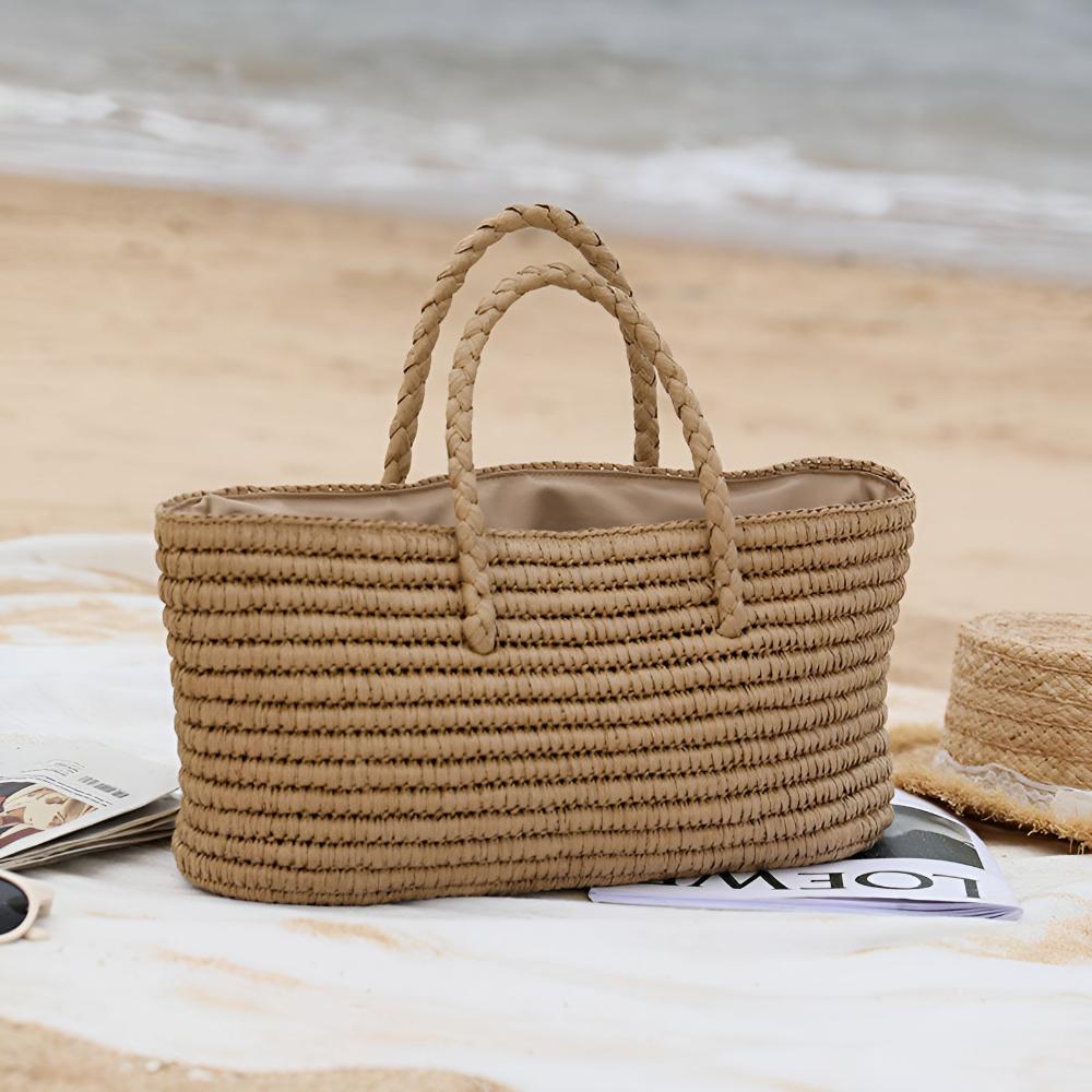 Handwoven Straw Tote Bag