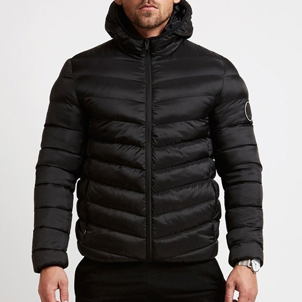 Theo Men's Puffer Jacket - front view