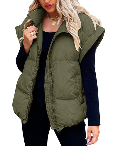 Elise Women's Quilted Vest - full-length view