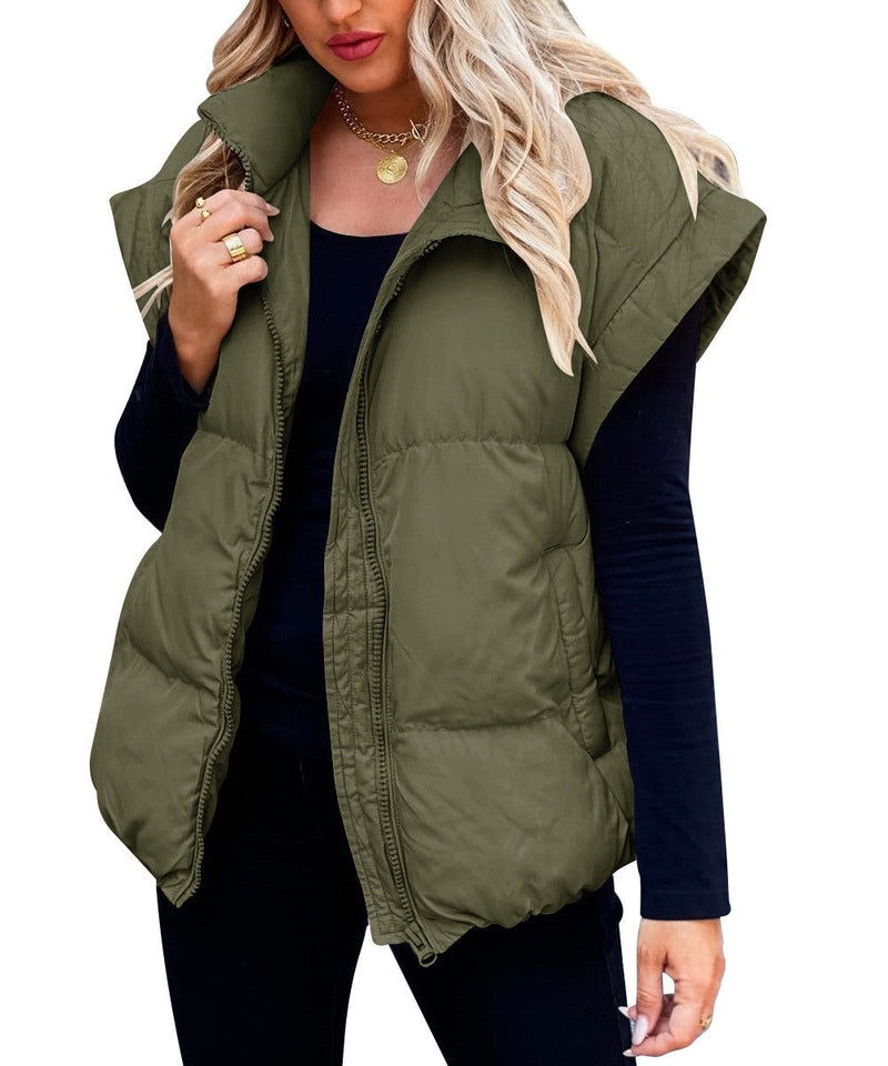 Elise Women's Quilted Vest - full-length view