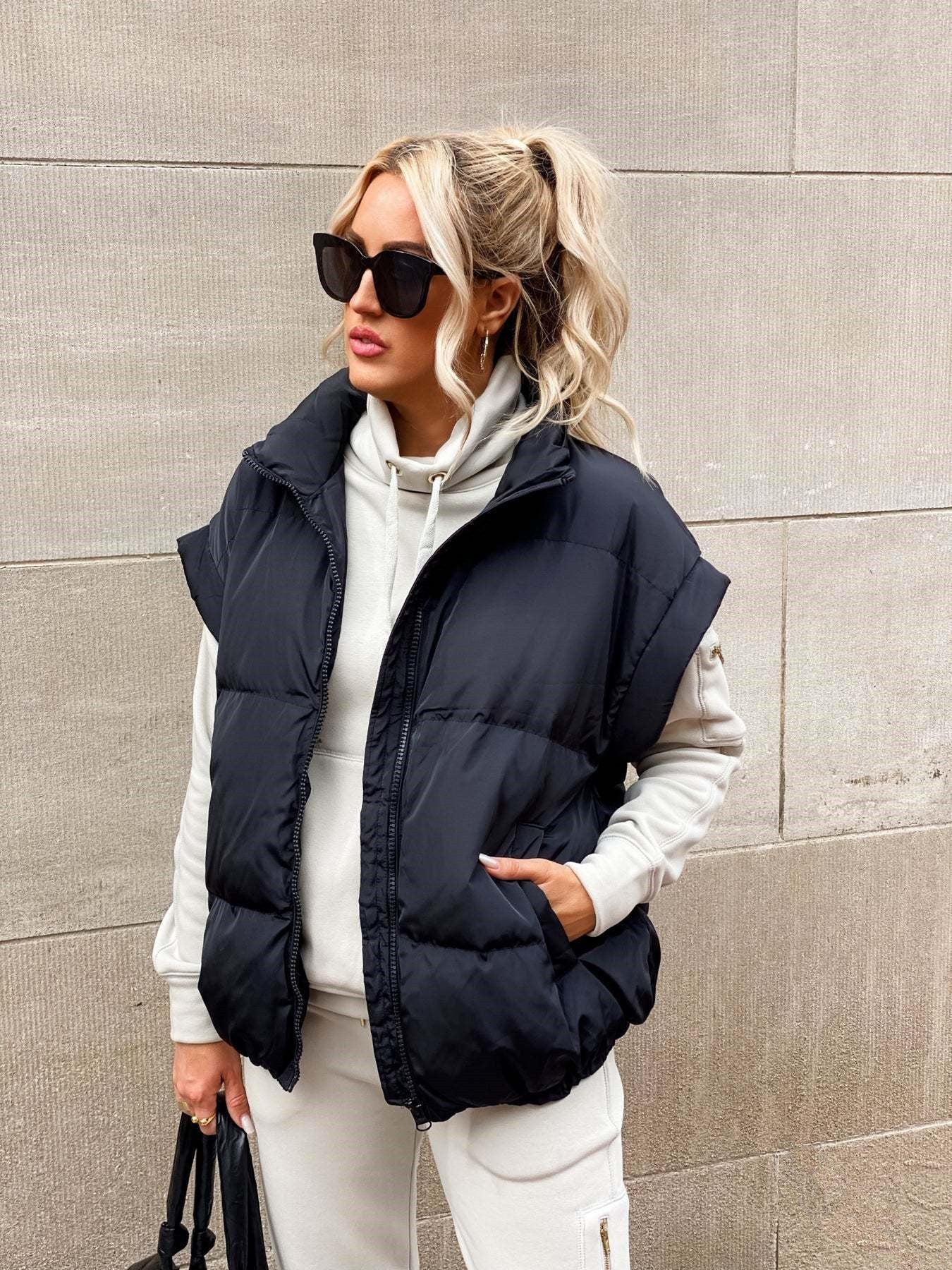 Wren Women's Puffer Jacket - flat lay