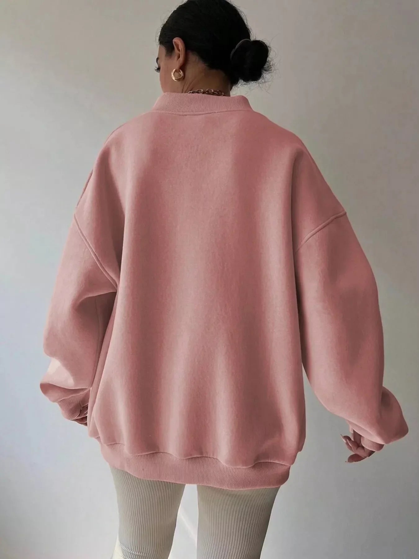 Margot Women's Oversized Sweater - fabric and finish detail