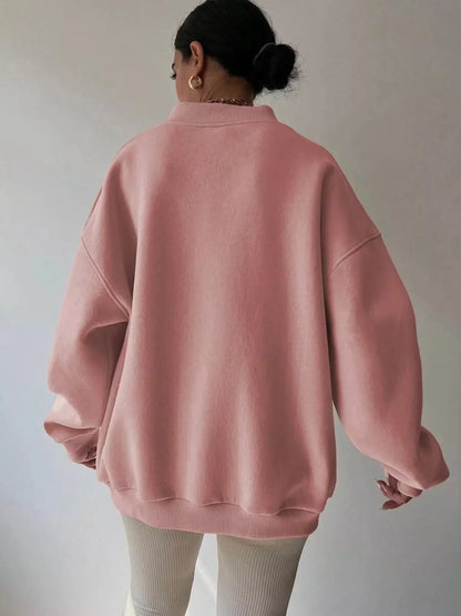 Margot Women's Oversized Sweater - fabric and finish detail