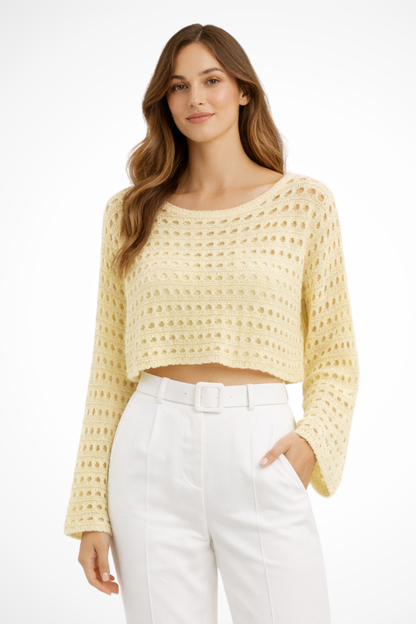 Opal Women's Crochet Top - full-length view