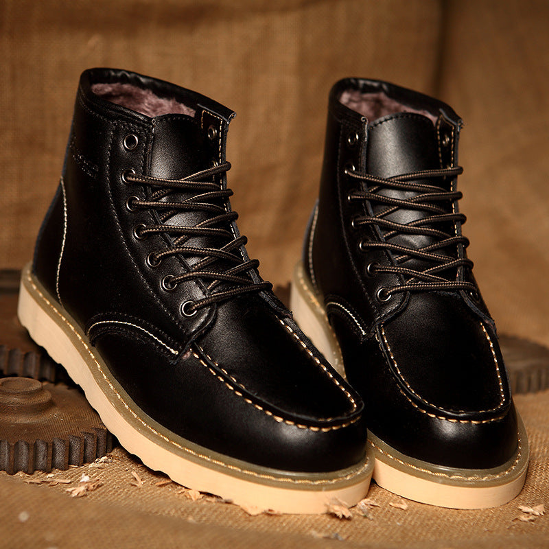 Flynn Men's Ankle Boots - fabric and finish detail