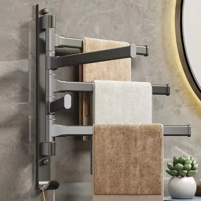 Marlow Solar Bathroom Rack - fabric and finish detail
