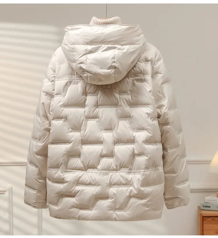 Ruby Women's Puffer Jacket - styled view