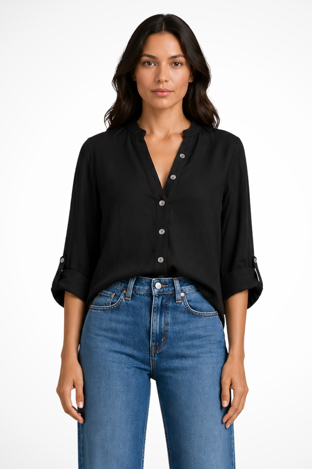 Paloma Women's Linen Shirt - front view