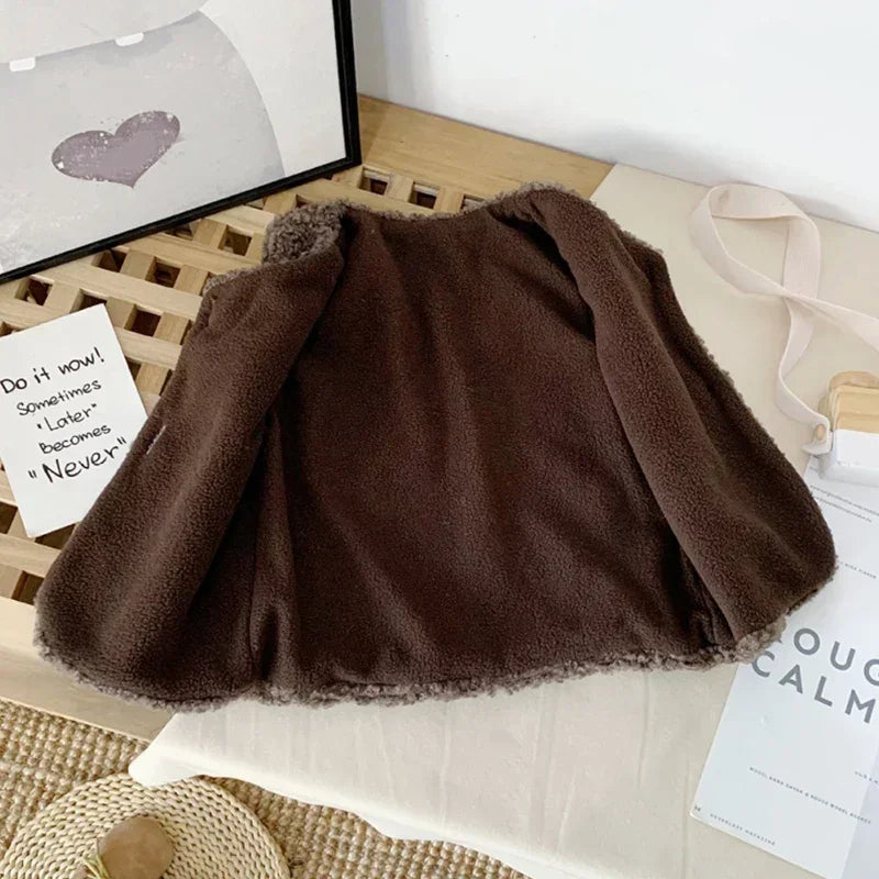 North Kids' Coat - fabric and finish detail