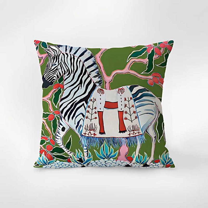 Zebra Tapestry Cushion Cover | Soft Cover, Living Room