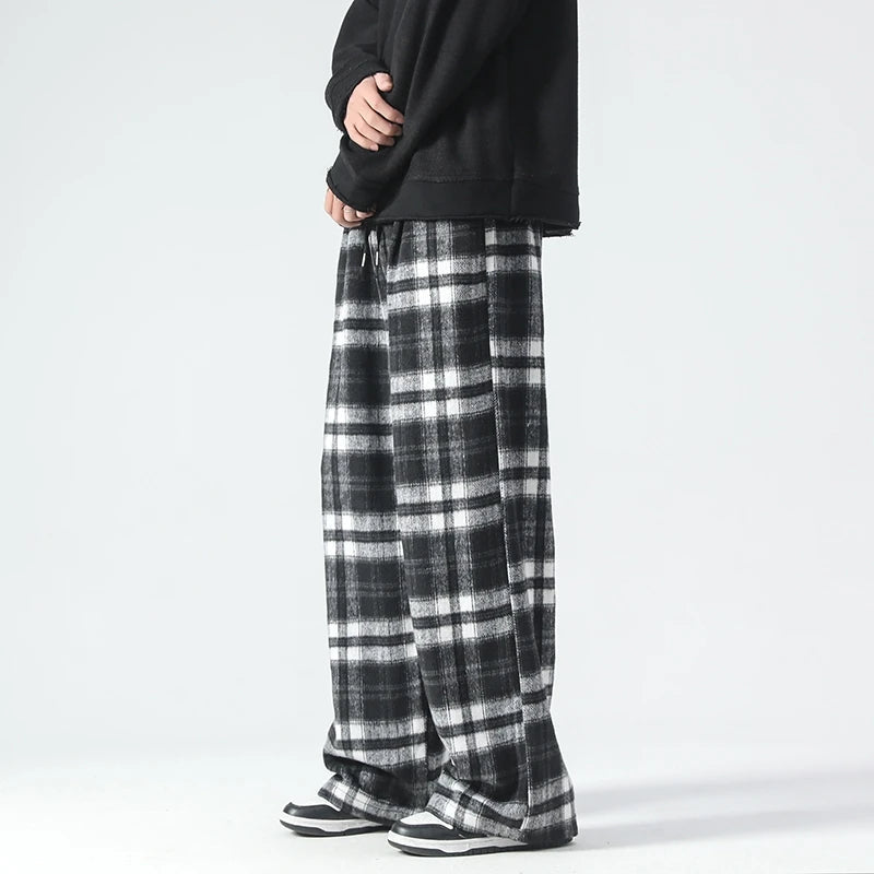 Nora Women's Plaid Joggers - shown in use